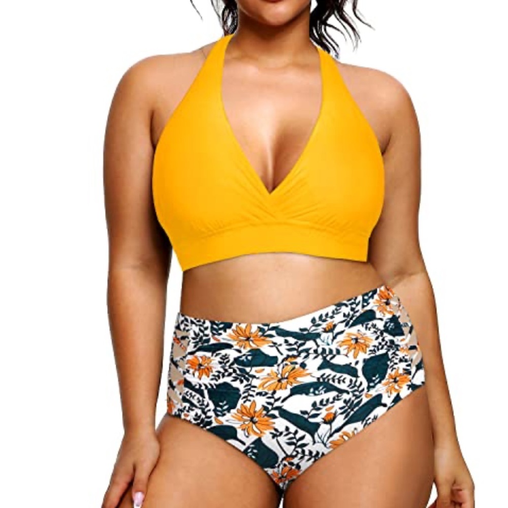 Women’s swimwear Padded Bathing Suit Bikini Swimsuit NWT Size 16W‎